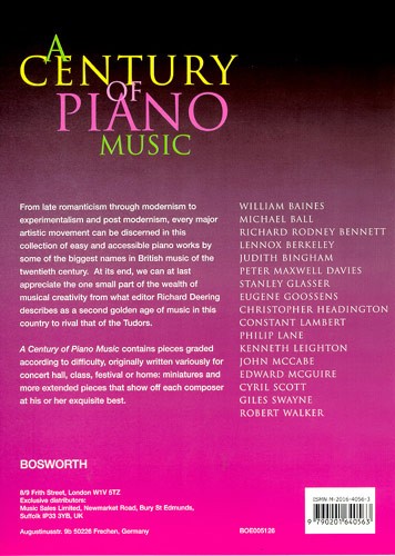 A Century Of Piano Music: 21 British Piano Works of the 20th Century