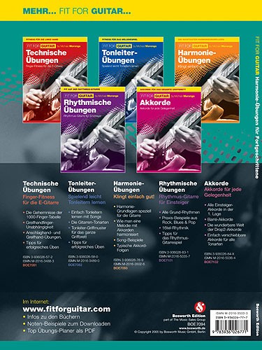 Michael Morenga: Fit For Guitar - Harmonie-Übungen Für Fortgeschrittene