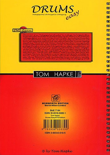 Tom Hapke: Drums (Easy) - Pdagogisches Lehrkonzept fr Schlagzeug (Book/DVD)