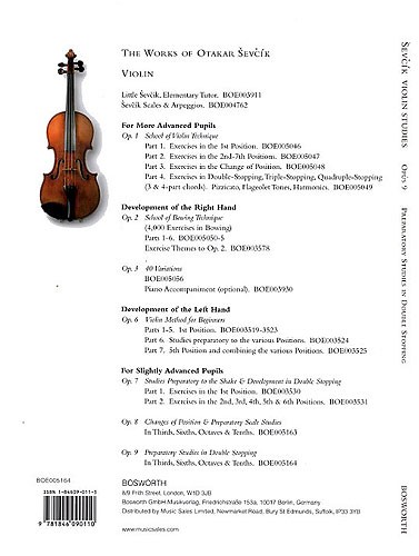 Otakar Sevcik: Violin Studies Op.9 (2005 Edition)