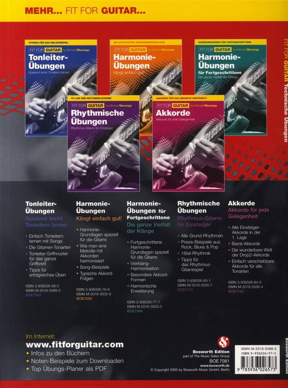 Michael Morenga: Fit For Guitar - Technische Übungen