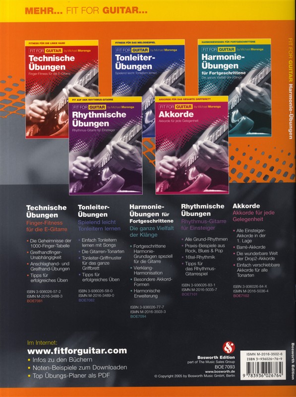 Michael Morenga: Fit For Guitar - Harmonie-Übungen