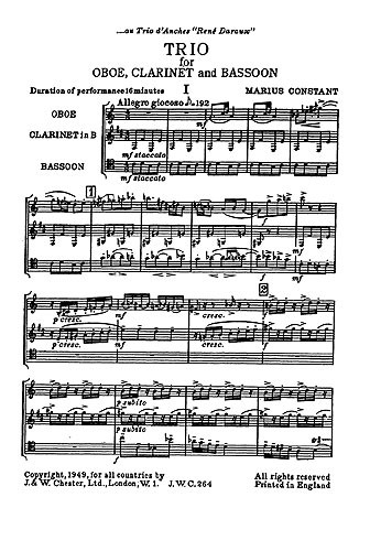 Constant: Trio (Study Score)