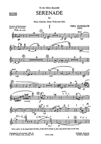 Musgrave: Serenade (Study Score)