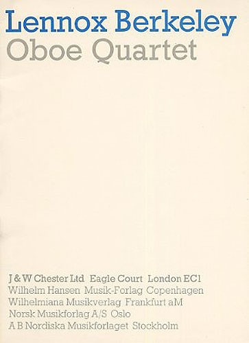 Lennox Berkeley: Oboe Quartet Op.70 (Miniature Score)