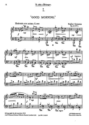 Goossens: Kaleidoscope Op.18 for Piano