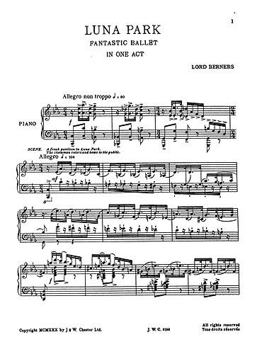 Berners Luna Park (Piano Part)