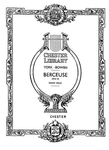 Bowen: Berceuse Op. 83 for Solo Piano