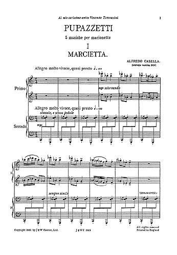 Alfredo Casella: Pupazzeti Op.27