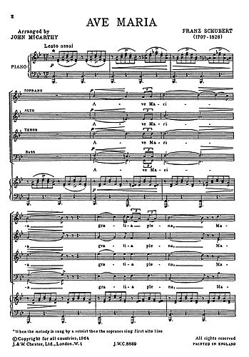 Franz Schubert: Ave Maria (McCarthey)