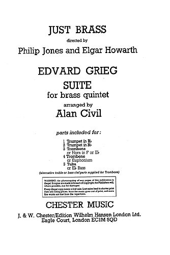 Edvard Grieg: Brass Suite (Just Brass No.19)