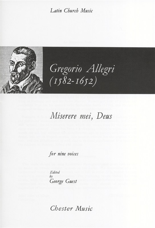 Gregorio Allegri: Miserere Mei, Deus