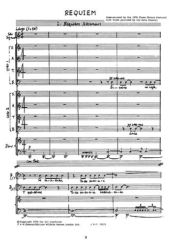 Geoffrey Burgon: Requiem (Vocal Score)