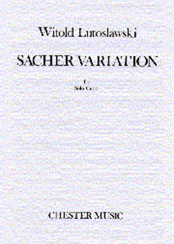 Witold Lutoslawski: Sacher Variation For Solo Cello