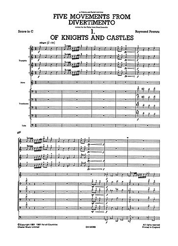 Raymond Premru: Five Movements From Divertimento For Brass (Just Brass No.42)