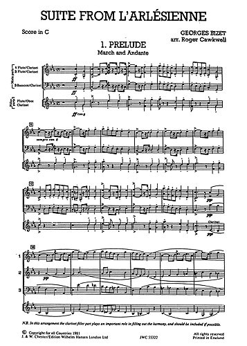 Mixed Bag No.7: Georges Bizet - Selections From L'Arlesienne (Score/Parts)