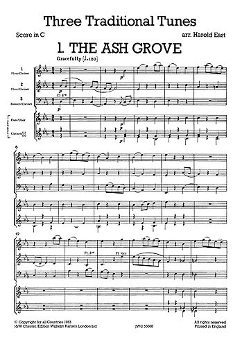 Mixed Bag No.16: Harold East - Three Traditional Tunes (Score/Parts)