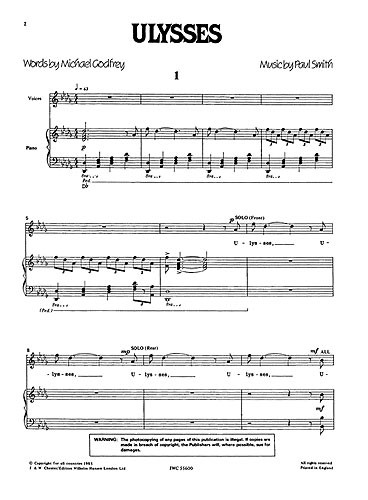 Ulysses Vocal Score