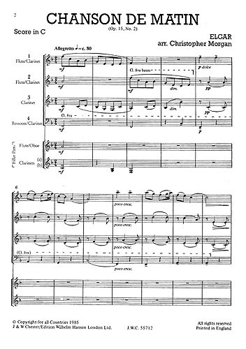 Mixed Bag No.25: Edward Elgar - Chanson De Matin (Score/Parts)