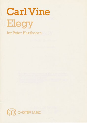 Carl Vine: Elegy (Study Score)