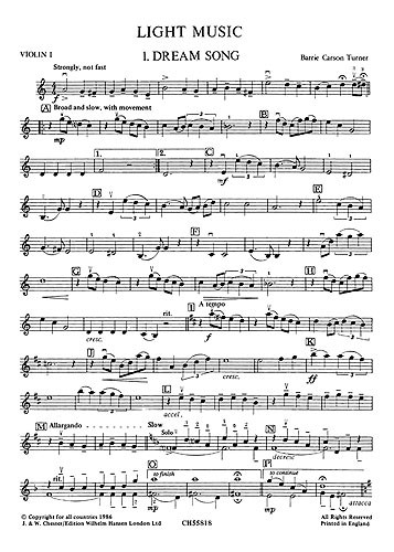 Playstrings Easy No.13 Light Music (Parts)