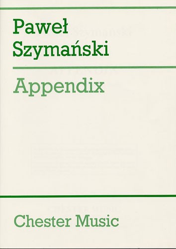 Pawel Szymanski: Appendix (Study Score)