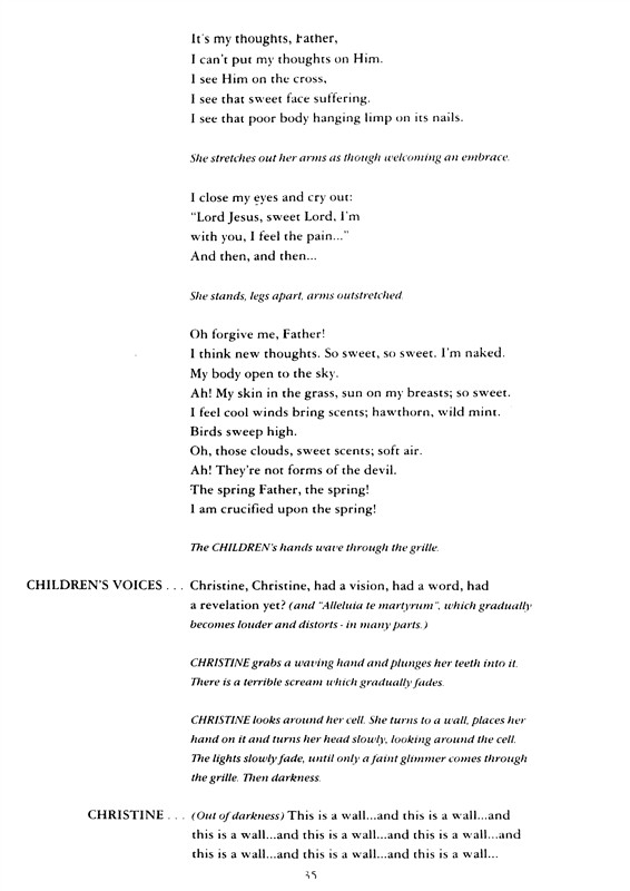 Robert Saxton: Caritas (Libretto)