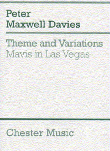 Peter Maxwell Davies: Theme And Variations (Mavis In Las Vegas) (MIniature Score
