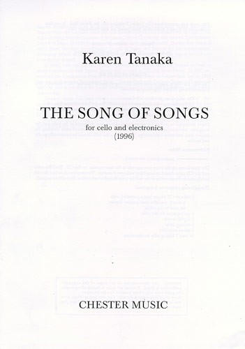 Tanaka: The Song Of Songs For Cello And Electronics (1996)