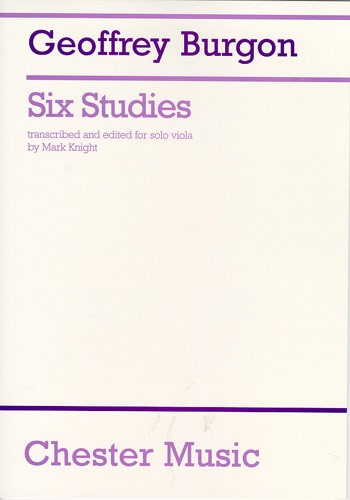 Geoffrey Burgon: Six Studies For Cello Arranged For Solo Viola