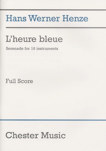 Hans Werner Henze: L'Heure Bleue Full Score