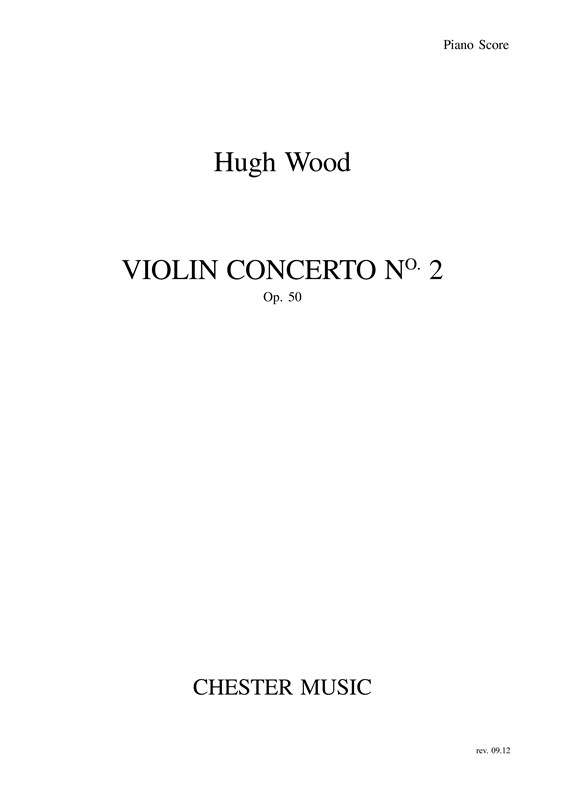 Hugh Wood: Violin Concerto No.2 Op.50 (Violin/Piano)