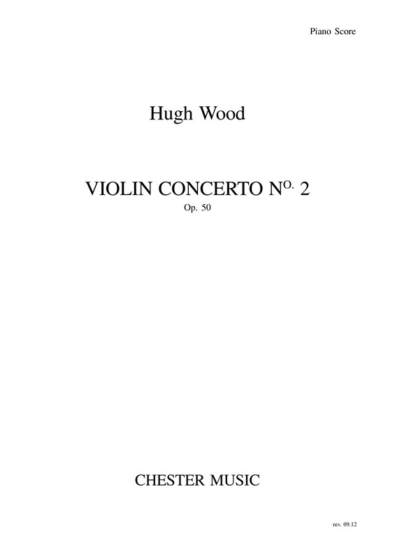 Hugh Wood: Violin Concerto No.2 Op.50 (Study Score)