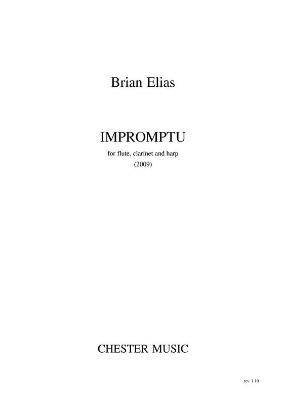 Brian Elias: Impromptu - Flute/Clarinet/Harp