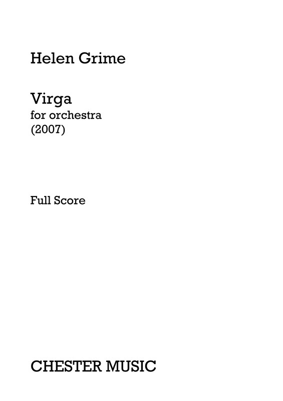 Helen Grime: Virga (Score)