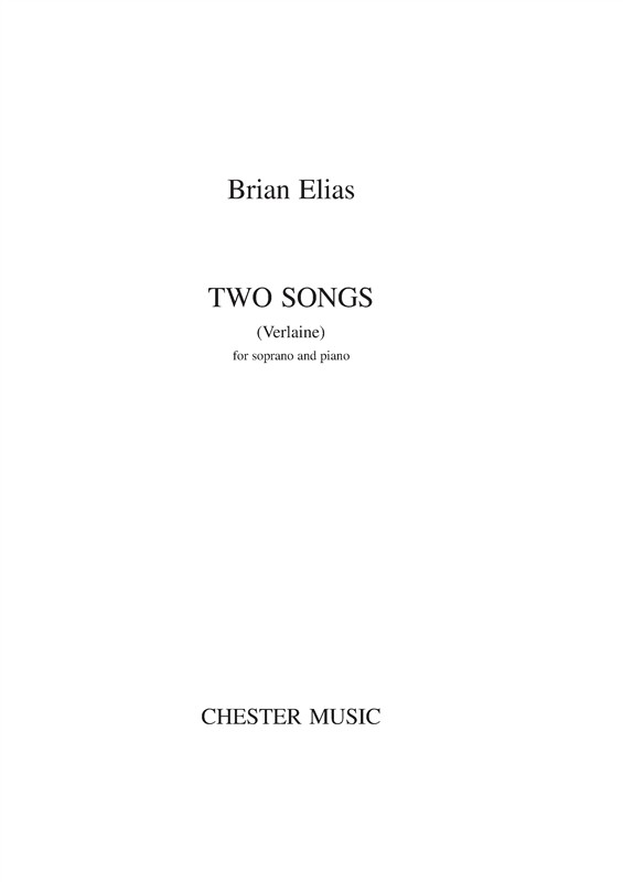 Brian Elias: Two Songs (Verlaine)