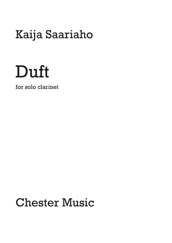 Kaija Saariaho: Duft for Solo Clarinet