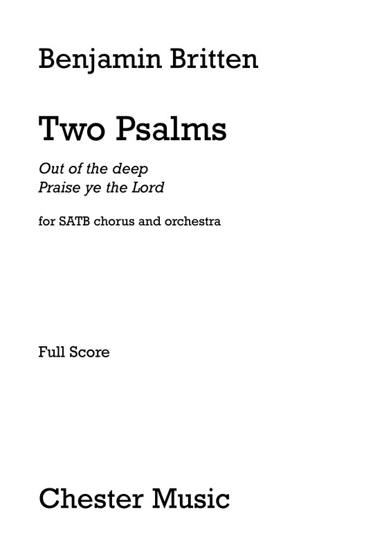 Benjamin Britten: Two Psalms (Full Score)