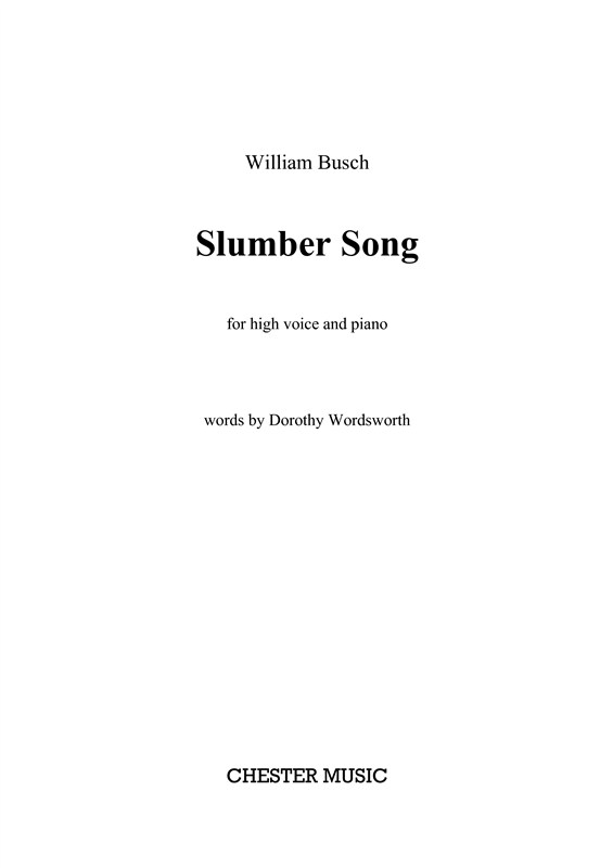 William Busch: Slumber Song