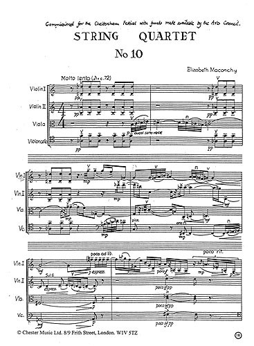 Elizabeth Maconchy: String Quartet No.10 (Score/Parts)