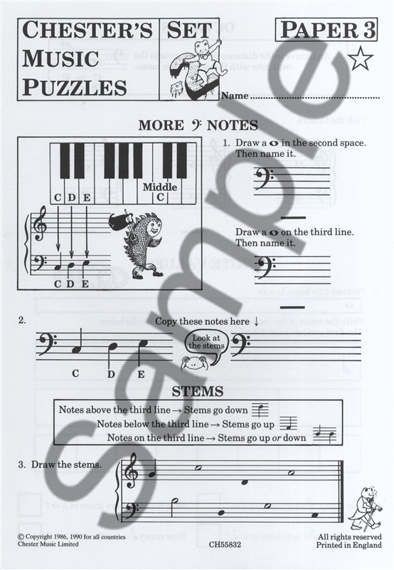 Chester's Music Puzzles - Set 2