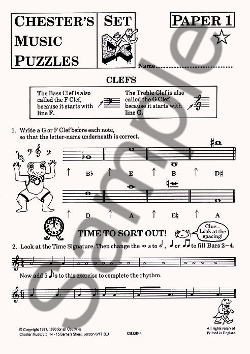 Chester's Music Puzzles - Set 4