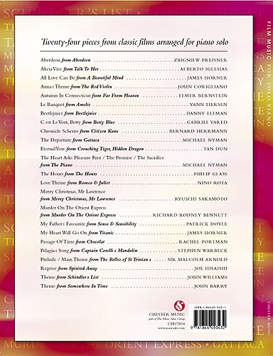 Film Music For Solo Piano