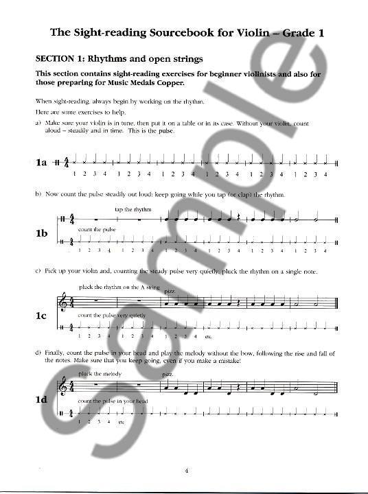 The Sight-Reading Source Book: Violin Grade 1