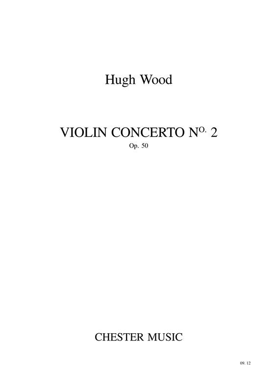 Hugh Wood: Violin Concerto No.2 Op.50 (Study Score)
