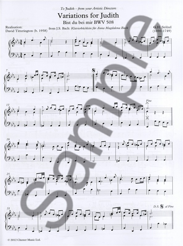 Variations For Judith