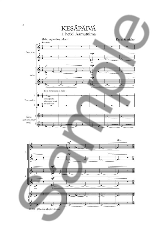 Kaija Saariaho: Kesäpäivä
