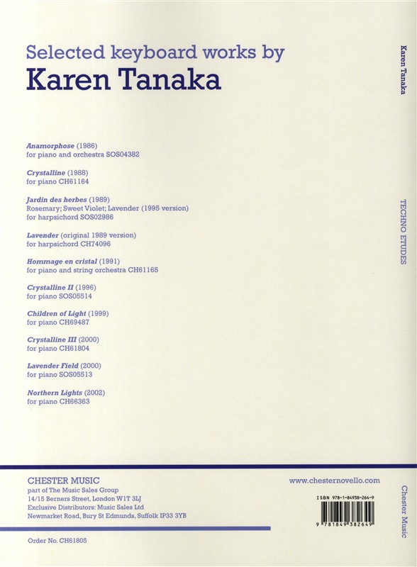 Karen Tanaka: Techno Etudes For Piano