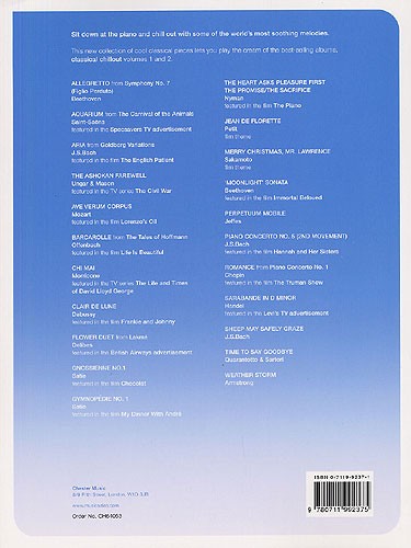 Classical Chillout For Solo Piano