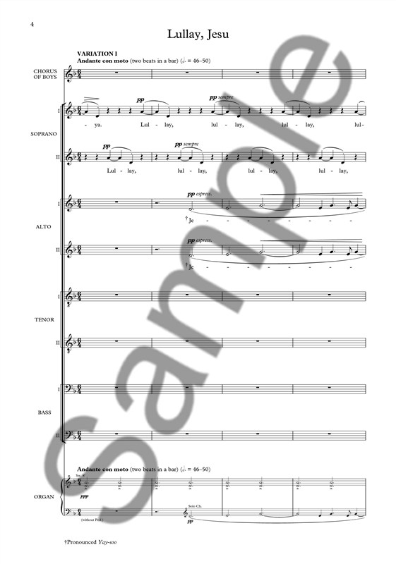 Benjamin Britten: A Boy Was Born (SATB/Organ Accompaniment)